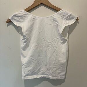 Classic White Short Sleeve Women's Top